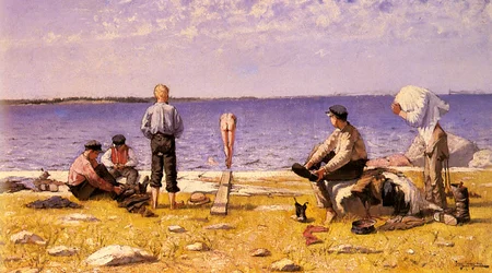 Jungen am Strand
